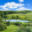 Pond with mountain in the background -- 624 Brownell Road