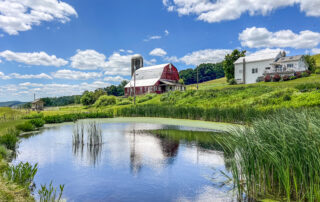 Classic Catskills - farmhouse, dairy barn, pond and mountain view -- 624 Brownell Road